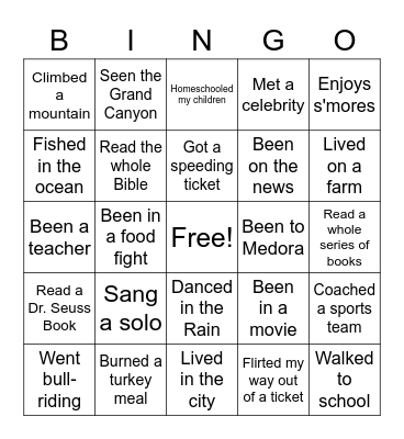 I Have (Vol. 2) Bingo Card