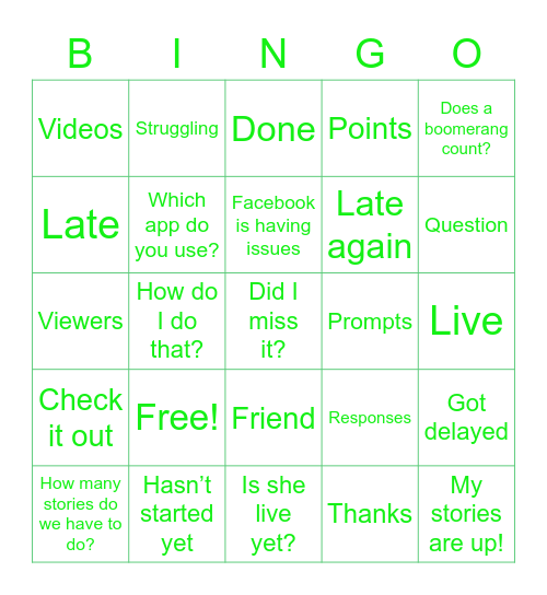 Support Chat Bingo 🦖 Bingo Card