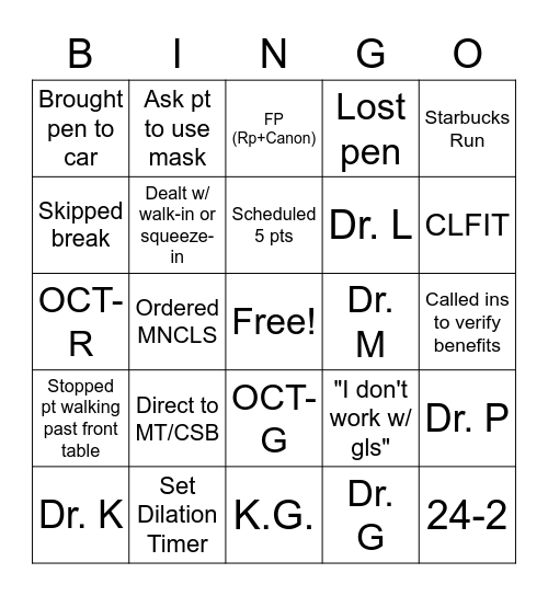 MOG FD Bingo Card
