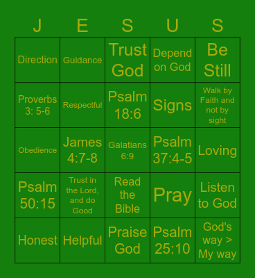 MOBC Youth Weekend 2020 Bingo Card