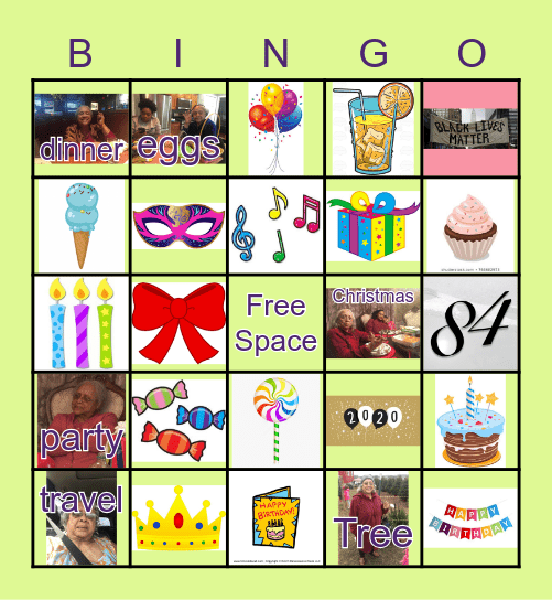 HAPPY BIRTHDAY TO JUNE!!! Bingo Card