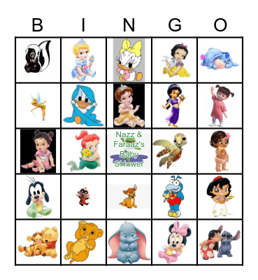 Disney Bingo Card