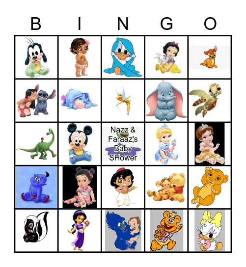 Disney Bingo Card