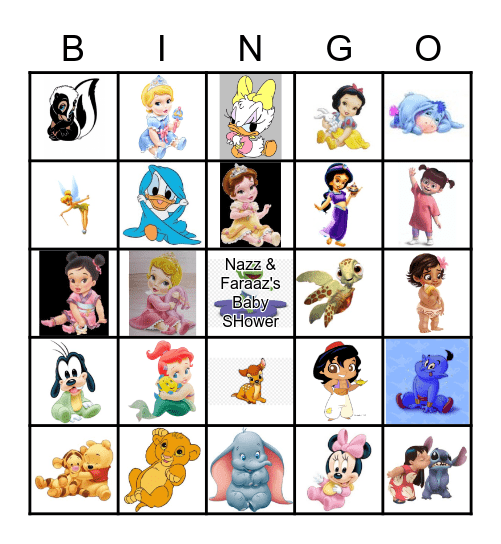 Disney Bingo Card