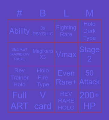 POKEMON TCG LOTERIA Bingo Card