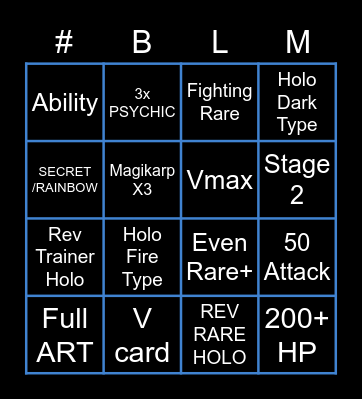 POKEMON TCG LOTERIA Bingo Card