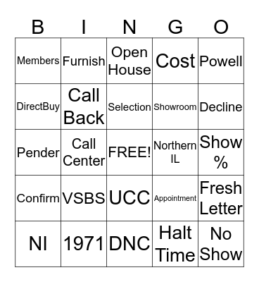 DirectBuy Bingo :) Bingo Card