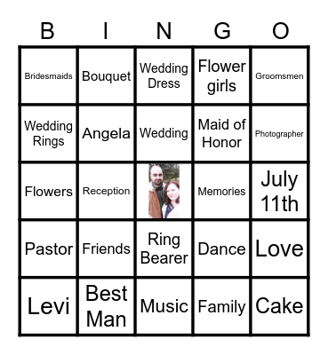 BRIDE Bingo Card