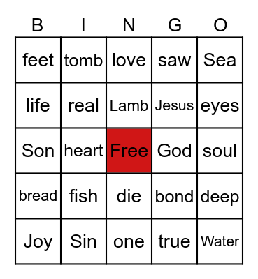 June 7 Sermon BINGO Card
