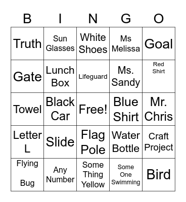Spot It Bingo Card