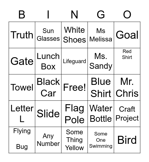Spot It Bingo Card