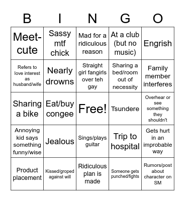 MY ENGINEER Bingo Card