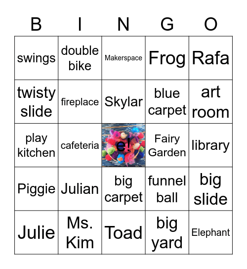 Room 1 - B card Bingo Card