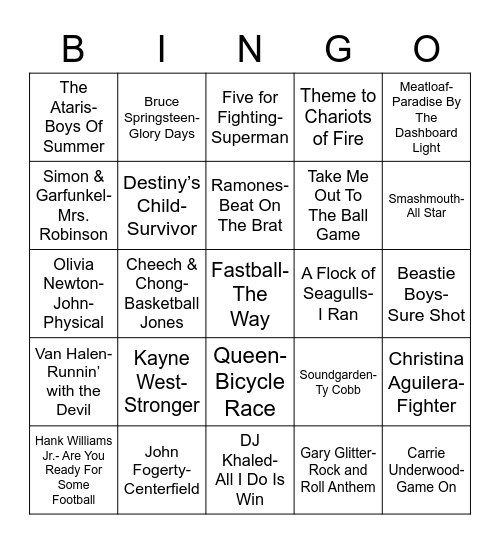 Total-Quiz.com Presents Radio Bingo: Let's Play Hard Bingo Card