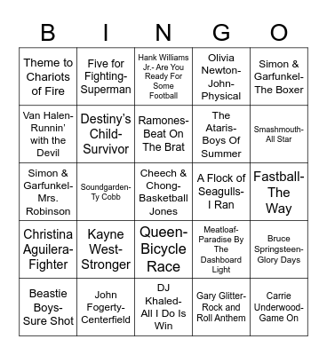 Total-Quiz.com Presents Radio Bingo: Let's Play Hard Bingo Card