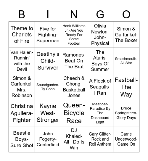 Total-Quiz.com Presents Radio Bingo: Let's Play Hard Bingo Card