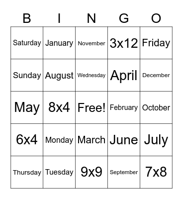 Will 6/8/20 Bingo Card