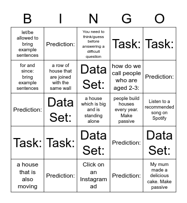 Intelligences Bingo Card