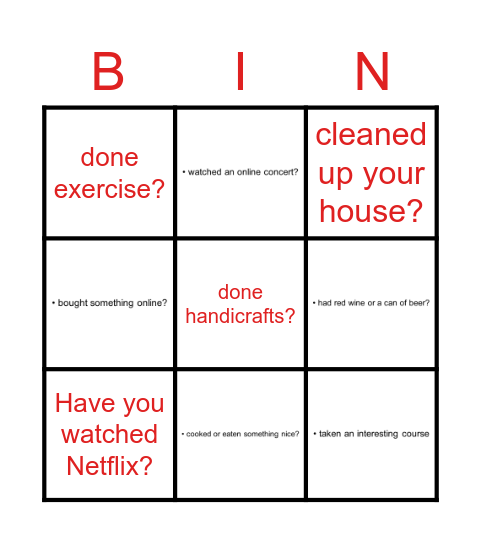 Have you... Bingo Card