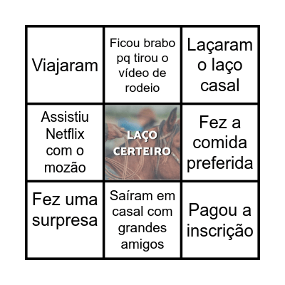 Bingo dos Namorados Bingo Card