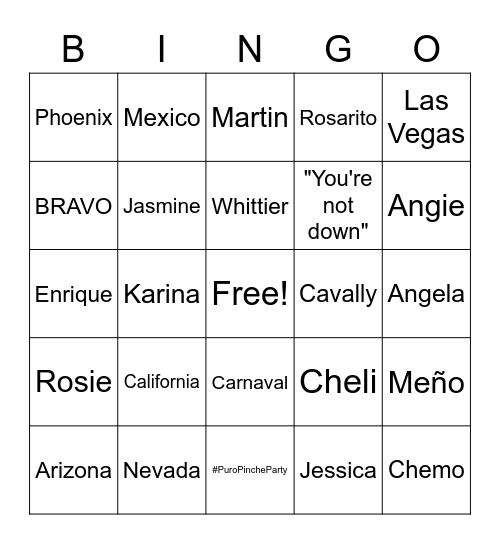 Clika Bingo Card