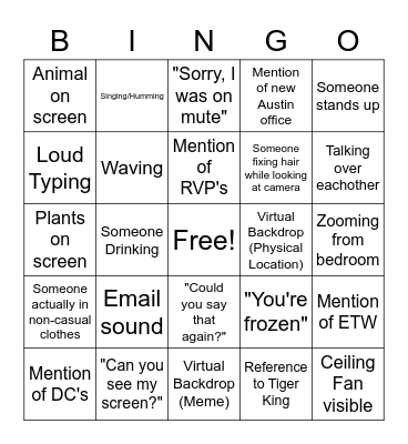 System Pavers Bingo Card