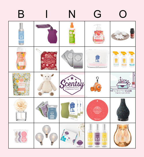 Scentsy Bingo Card