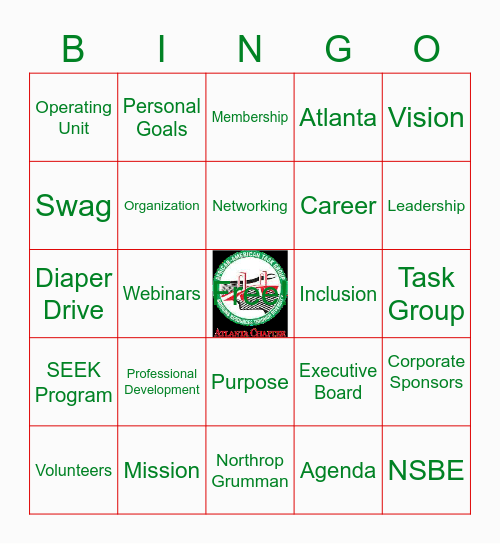AATG Atlanta Bingo Card