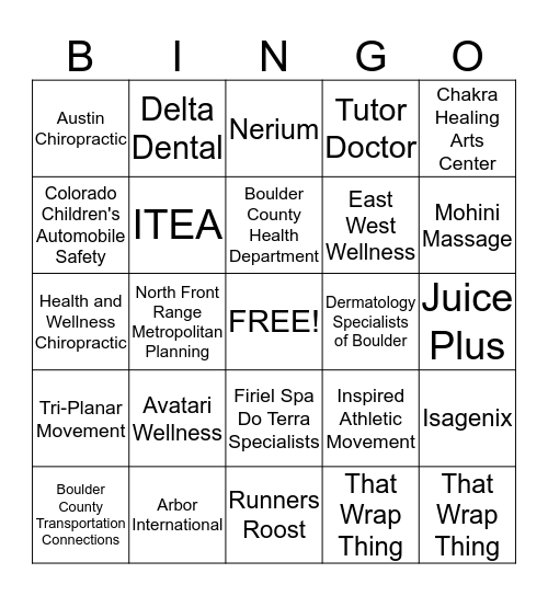 Feed Your Spirit Bingo Card Bingo Card