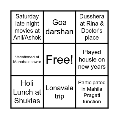 Are Deewano Housie Bingo Card