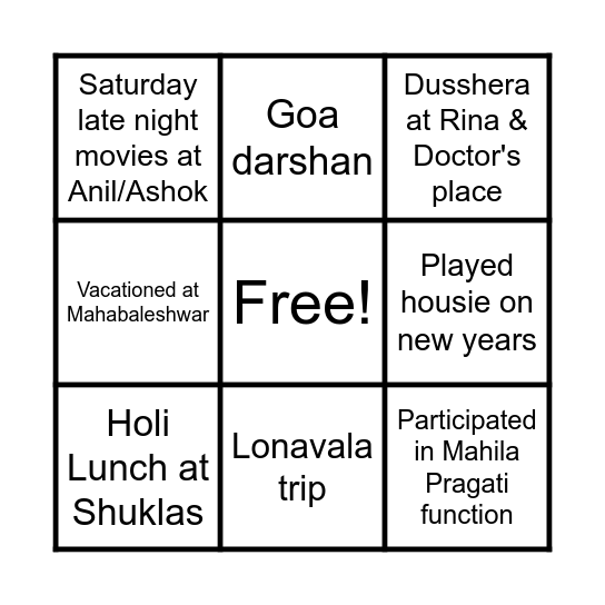 Are Deewano Housie Bingo Card