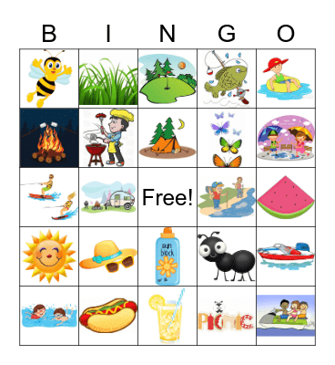 PBS Summertime Bingo Card