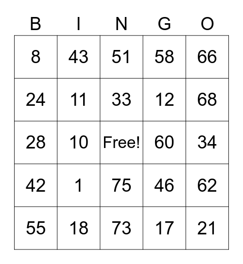 Molly's Bingo Board :) Bingo Card