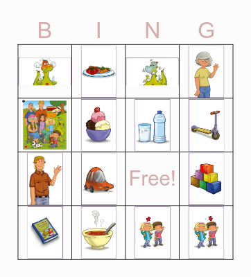 Food Bingo Card