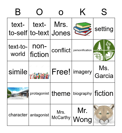 Reading Group Bingo!! Bingo Card