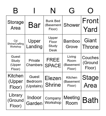 Prism FC House Degeneracy Bingo Card