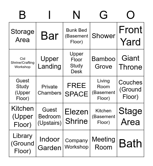 Prism FC House Degeneracy Bingo Card