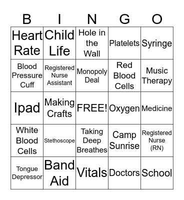 Clinic Bingo Card