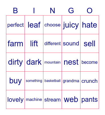 LJM2 Bingo Card