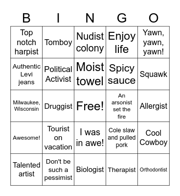 Suffix -ist and diphthongs: au/aw, oi/oy Bingo Card