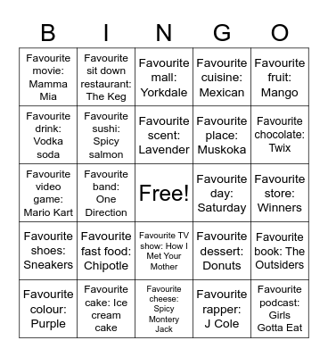 How similar are you to Athena? Bingo Card