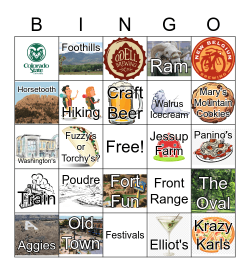 Fort Collins BINGO! Bingo Card