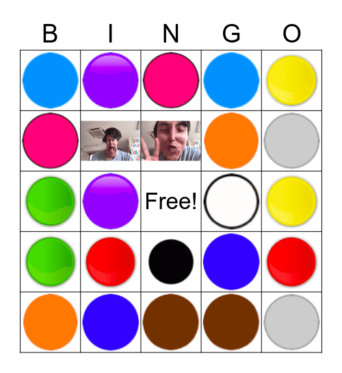 Color Bingo Card