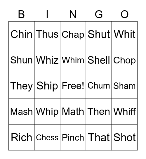 2=1 Bingo Card