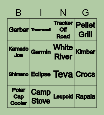 Father's Day Bingo Card