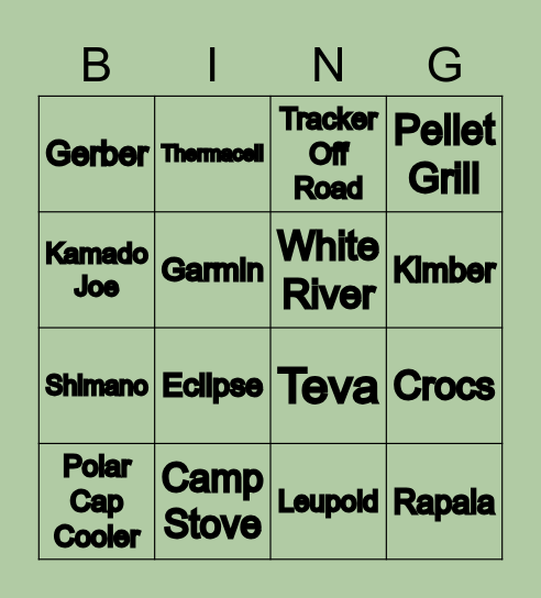 Father's Day Bingo Card