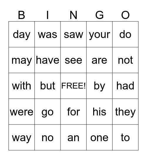 BINGO SET 2 Bingo Card