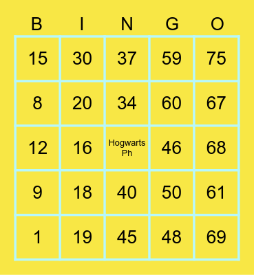 BINGO QUIZ Bingo Card