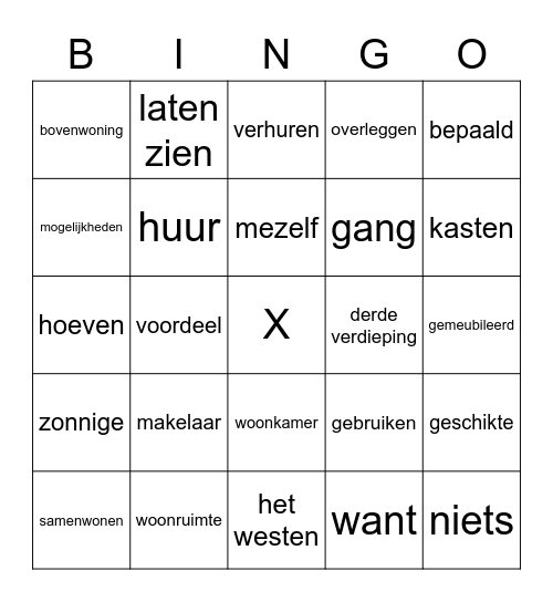 NIG H8 Bij de makelaar Bingo Card