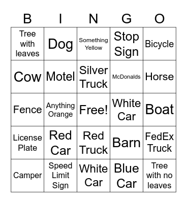 To St. Augustine!!! Bingo Card